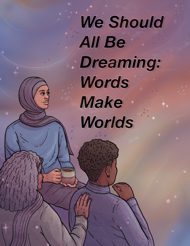 Cover of the publication: three people looking away; a person with a hijab cradling a mug; a black person with their hand next to their head; an older person with their hand on the black person's shoulder.